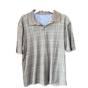 Haggar | Men's Gray Polo | Size Large | 0004